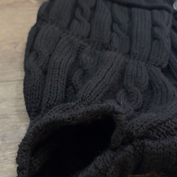 Aran Crafts 3D Cable Knite Cardigan Sweater 100% Charcoal Merino Wool Ireland - Picture 4 of 8